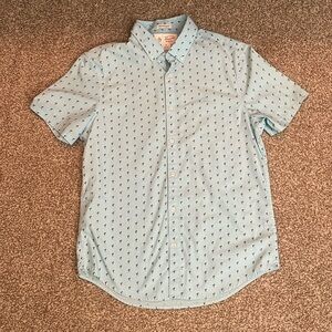 Penguin Men’s Flamingo Print Short Sleeve Button Down Shirt